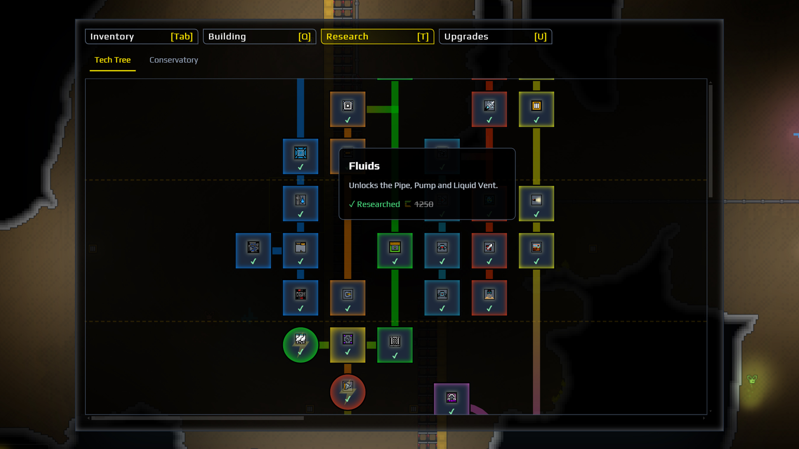Research screen